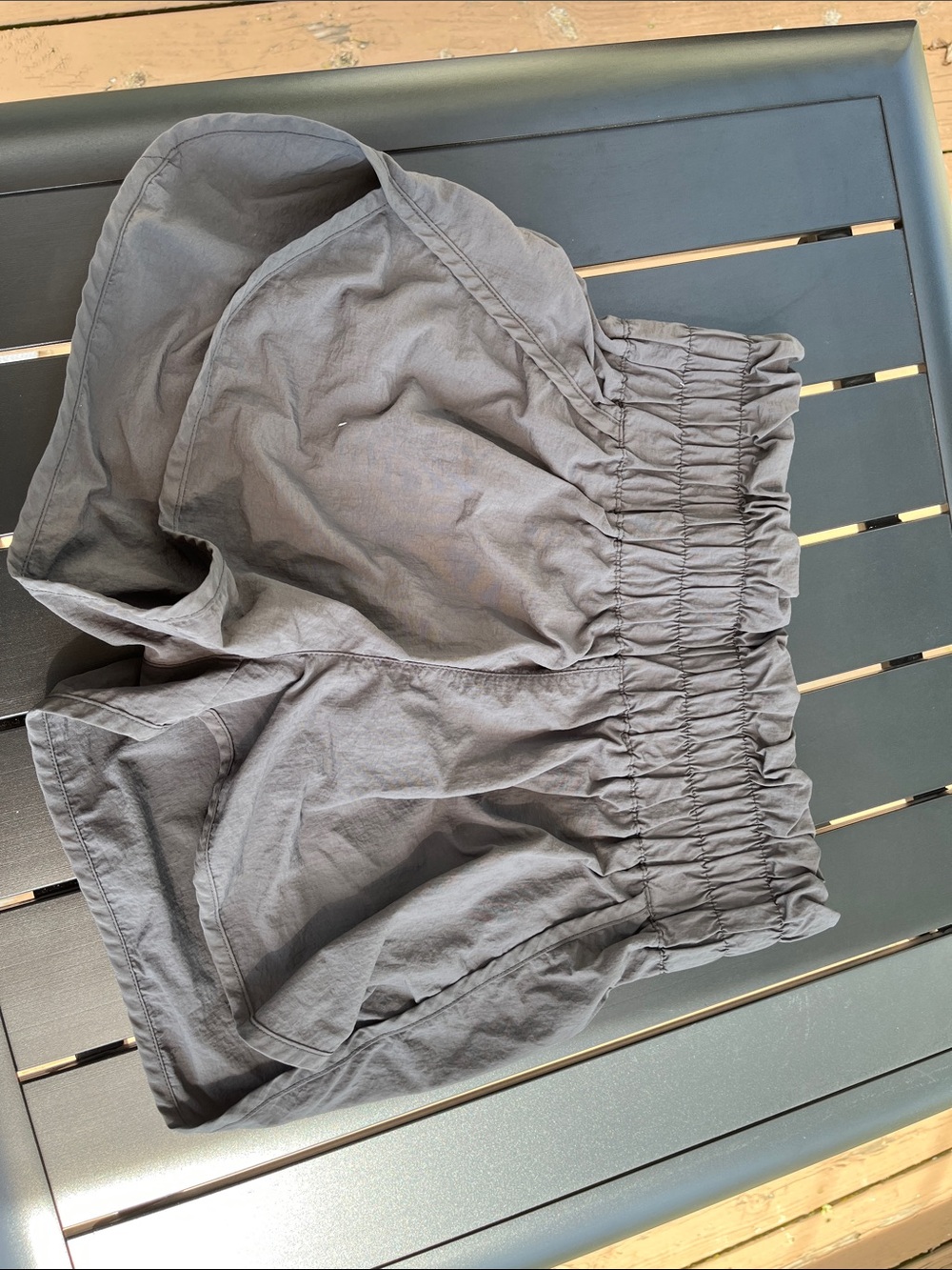 Zenana Outfitters Charcoal Gray Athletic Shorts